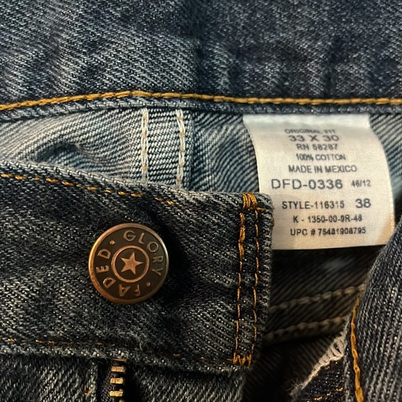 Faded Glory Men’s  1/2 bleach, distressed  jeans custom design - Picture 8 of 8